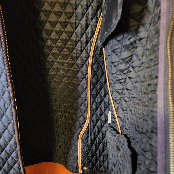 Women's Medium Nautica Navy Blue Zip Up Quilted Jacket - Picture 5 of 7